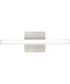 Phase 4 16 in. Small Modern Integrated 3CCT Integrated LED Linear Vanity Light Brushed Nickel