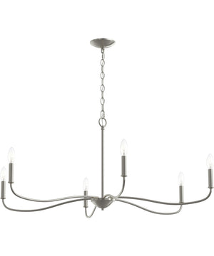 Ilia 6-Light Extra Large Chandelier Brushed Nickel