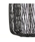 Cordova 1-Light Mini-Pendant Black Rattan