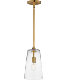 Hudson Single Pendant Natural Aged Brass