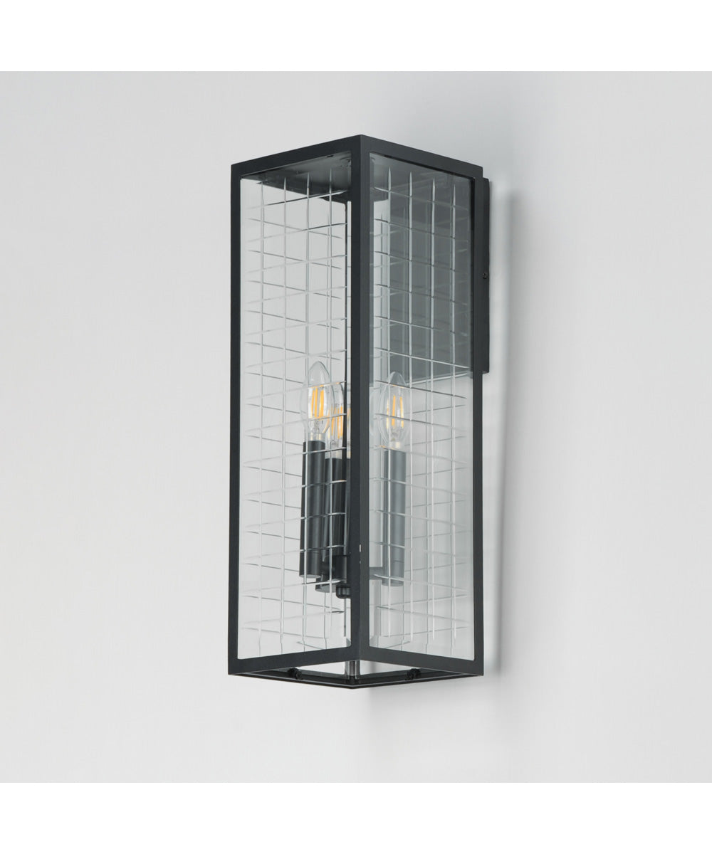 Magnus 3-Light Outdoor Wall Sconce Black
