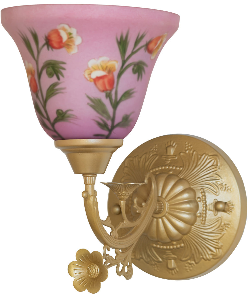 8" Wide Bell Flower Wall Sconce