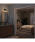 Ilia 2-Light Bath Vanity with Clear Glass Shade Matte Black