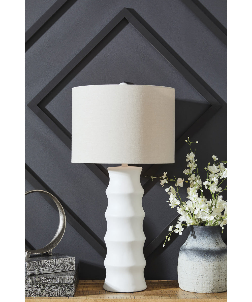 Veraleigh Poly Table Lamp White