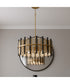 Richards 12-light Pendant Brushed Gold