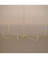 Ilia 6-Light Extra Large Chandelier Brushed Gold