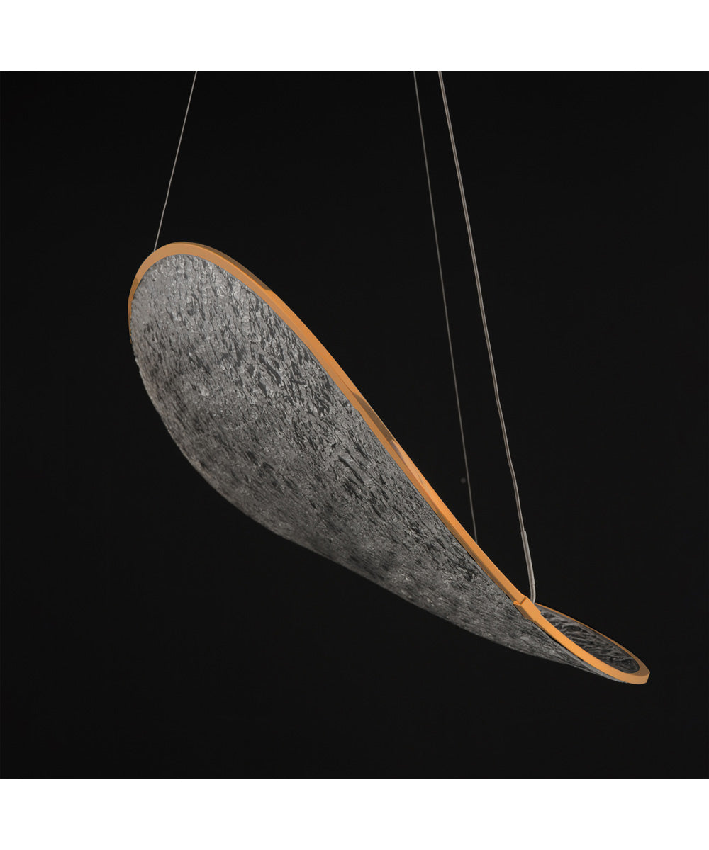 Moonscapes Single LED Pendant Brushed Champagne