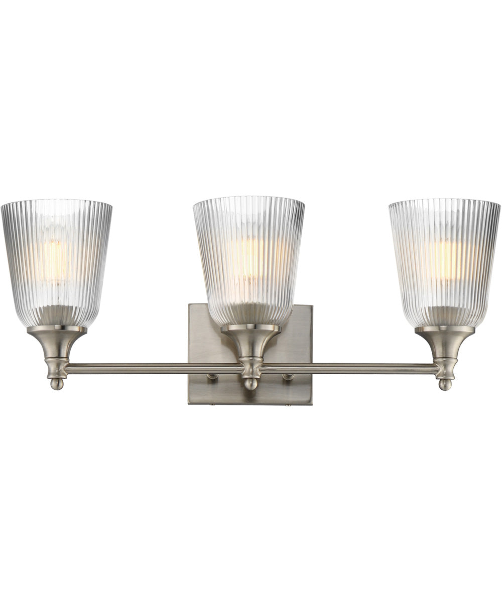 Julip 3-Light Bath Vanity Satin Nickel