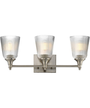 Julip 3-Light Bath Vanity Satin Nickel