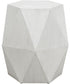 Volker White Geometric Accent Table