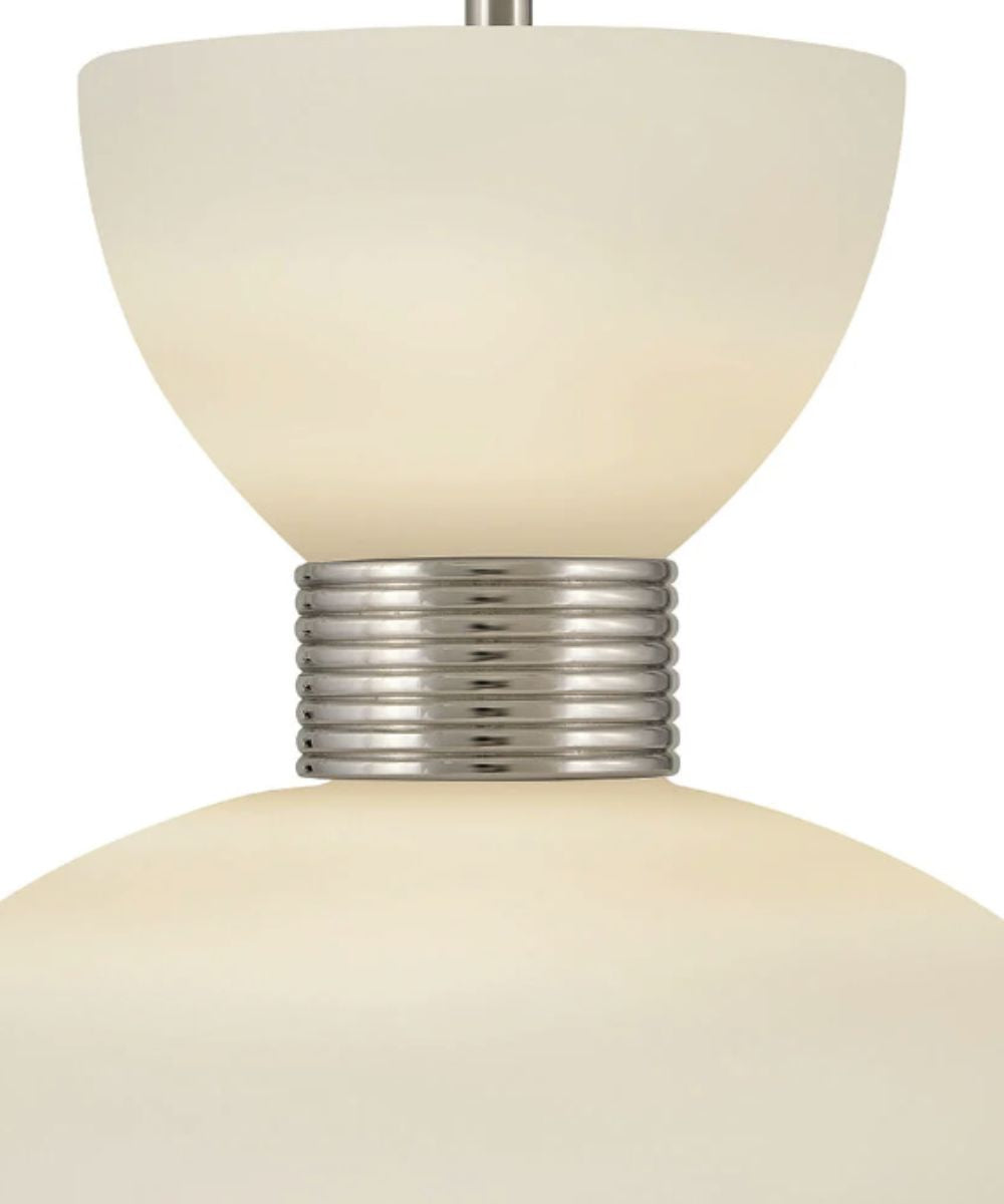 Tallulah 1-Light Medium Pendant in Polished Nickel