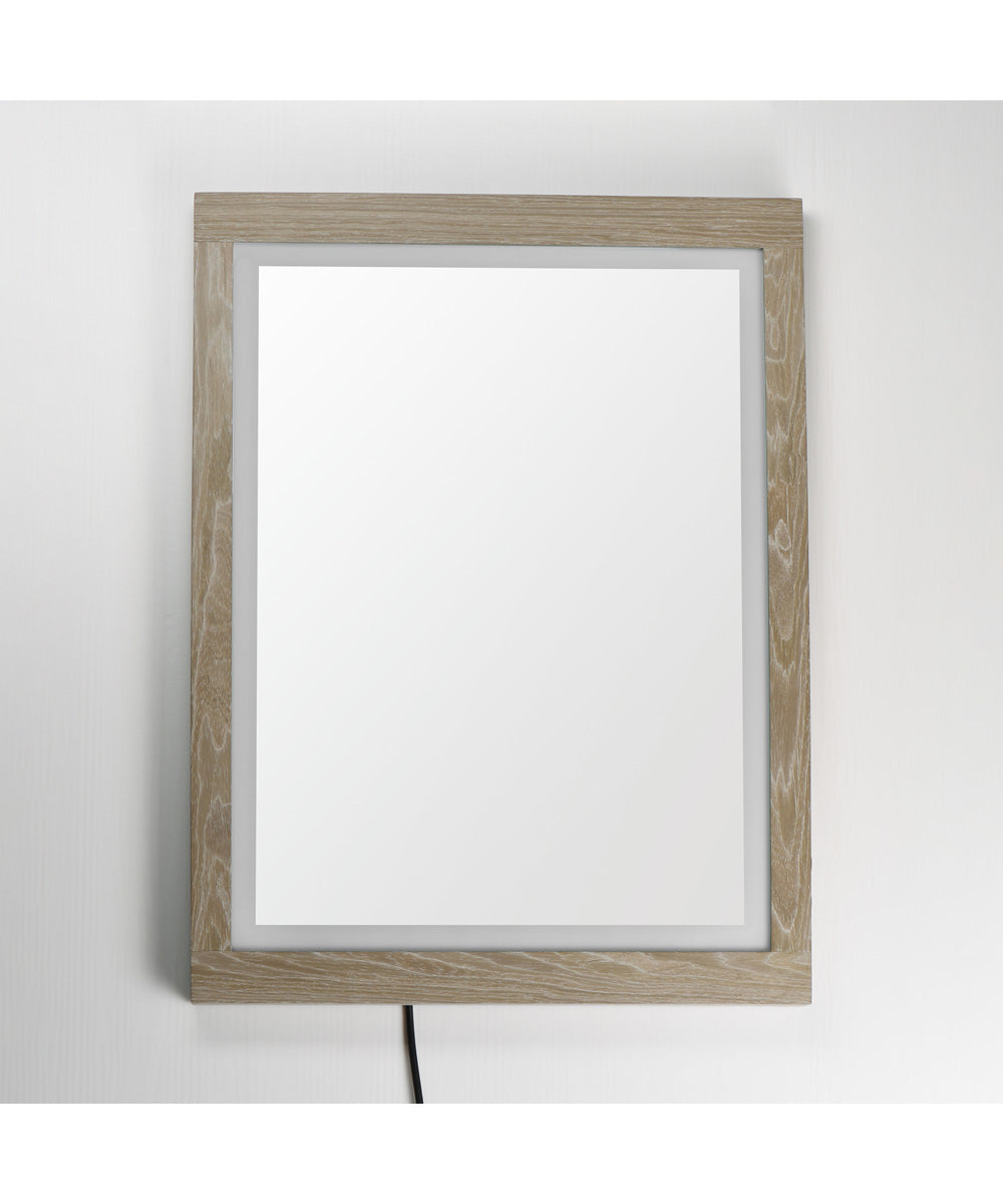 Sawyer 24 inchx32 inch Oak Framed LED Mirror Oak