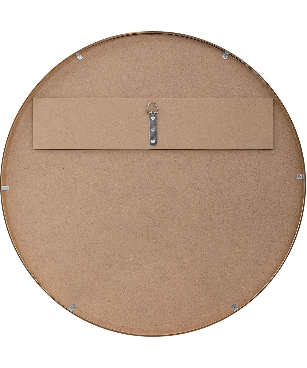 34x34" Wall Mirror in Brushed Gold