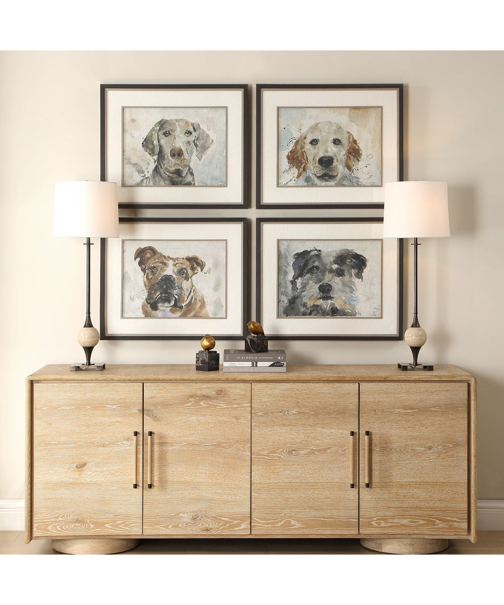 Dog Days Framed Prints Set of 4