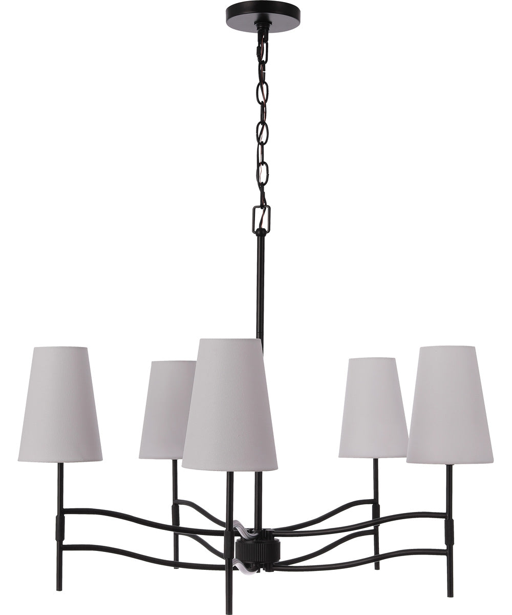 Astor 5-Light Lighting Flat Black