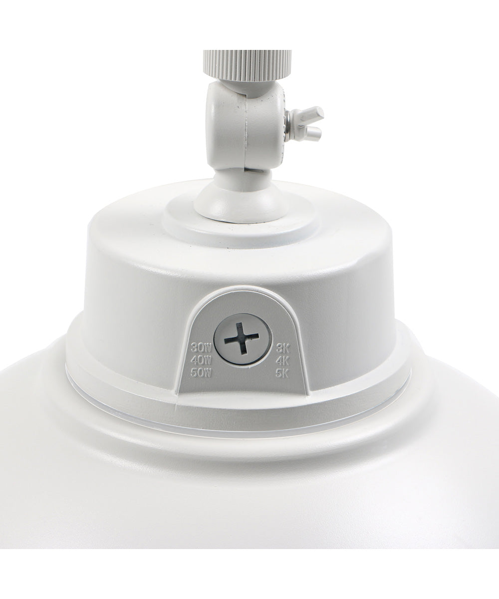 Outdoor Barn Gooseneck Wall Light White Finish, 15"h