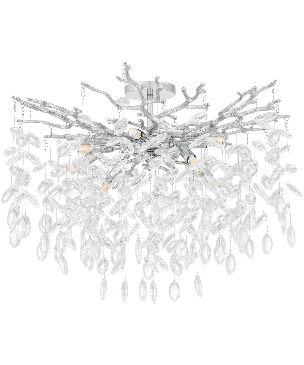 Isobel 8-light Semi Flush Mount Polished Chrome
