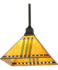 13" Square Prairie Corn Pendant