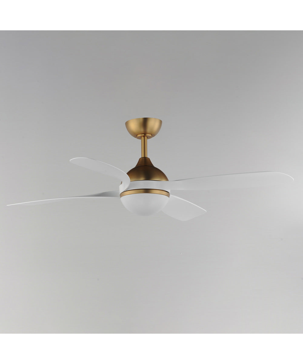 Bola 52 inch Indoor Fan w LED Light Kit Natural Aged Brass