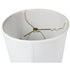 12x14x15 White Shantung Fabric Drum Lampshade