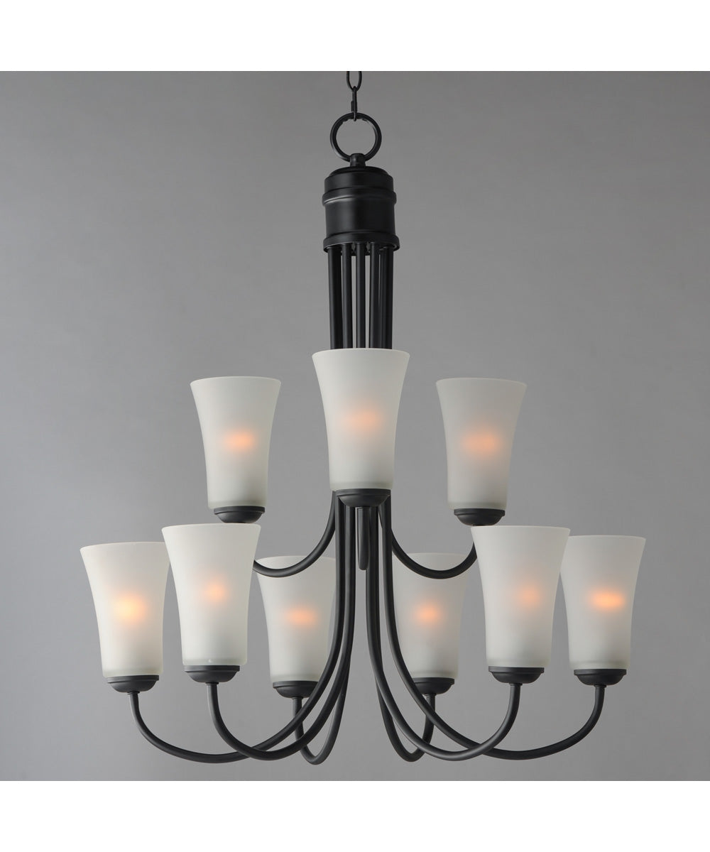 Logan 9-Light Chandelier Black