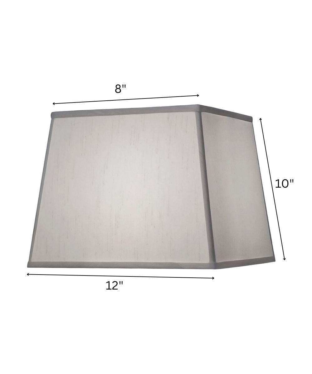 12x15x12 Global White Tapered Square Hardback Lampshade