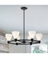 Russel 6-Light Chandelier Matte Black