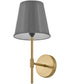 Blake 1-Light Medium Single Light Sconce in French Gray