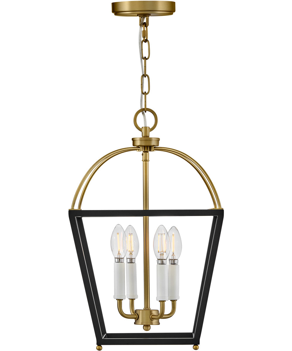 Tate 4-Light Medium Pendant in Black