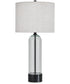 Kerrbrook Glass Table Lamp Clear/Black