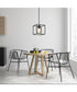 Kew Gardens 1 Light Pendant convertible Matte Black