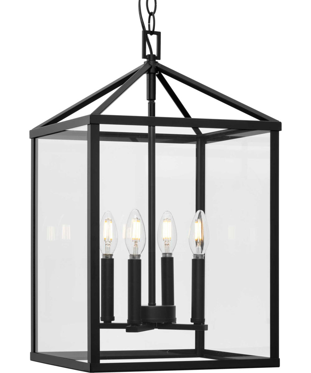 Hillcrest 4-Light Transitional Hall & Foyer Light Matte Black