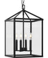 Hillcrest 4-Light Transitional Hall & Foyer Light Matte Black