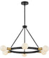 Orla 6-Light Medium Single Tier Chandelier in Black