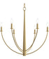 Jheni 6-Light Chandelier Brushed Gold