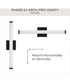Phase 6.1 36 in. 5CCT Integrated LED Linear Vanity Light Black