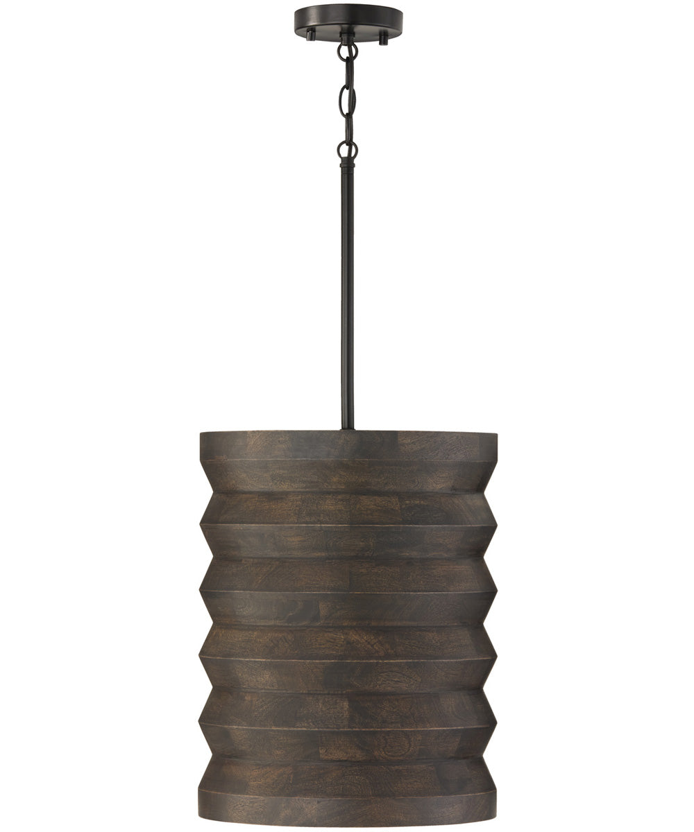 Dunn 1-Light Pendant Espresso Stain and Black