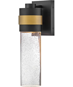 Albie 1-Light Medium Wall Mount Lantern in Black