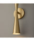 Levi 2-Light Sconce Matte Brass