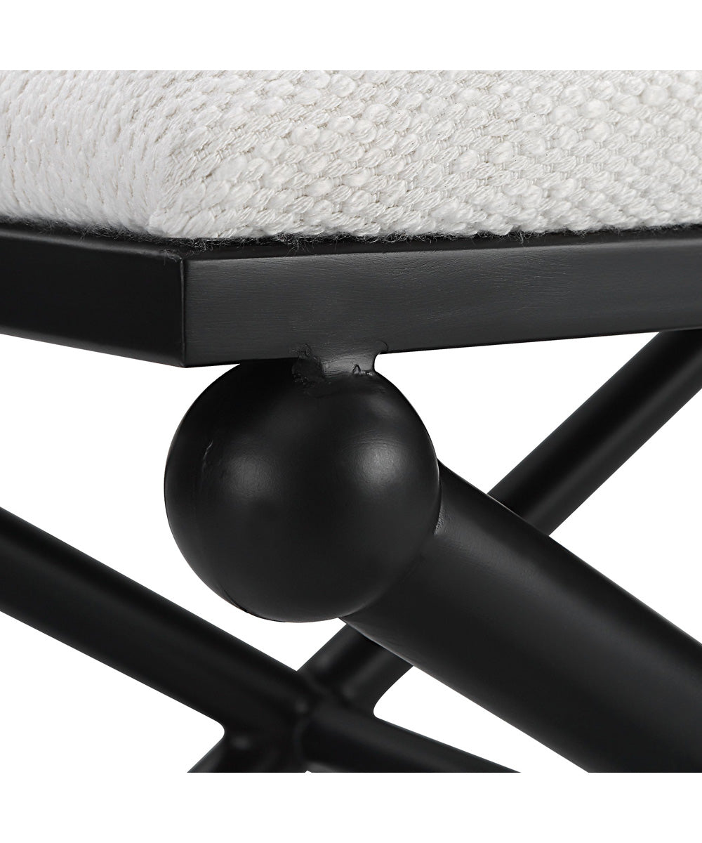 Andrews White Small Bench