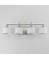 Bisque 4-Light Bath Vanity Polished Nickel