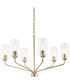 Celino 6-Light Chandelier Champagne Bronze