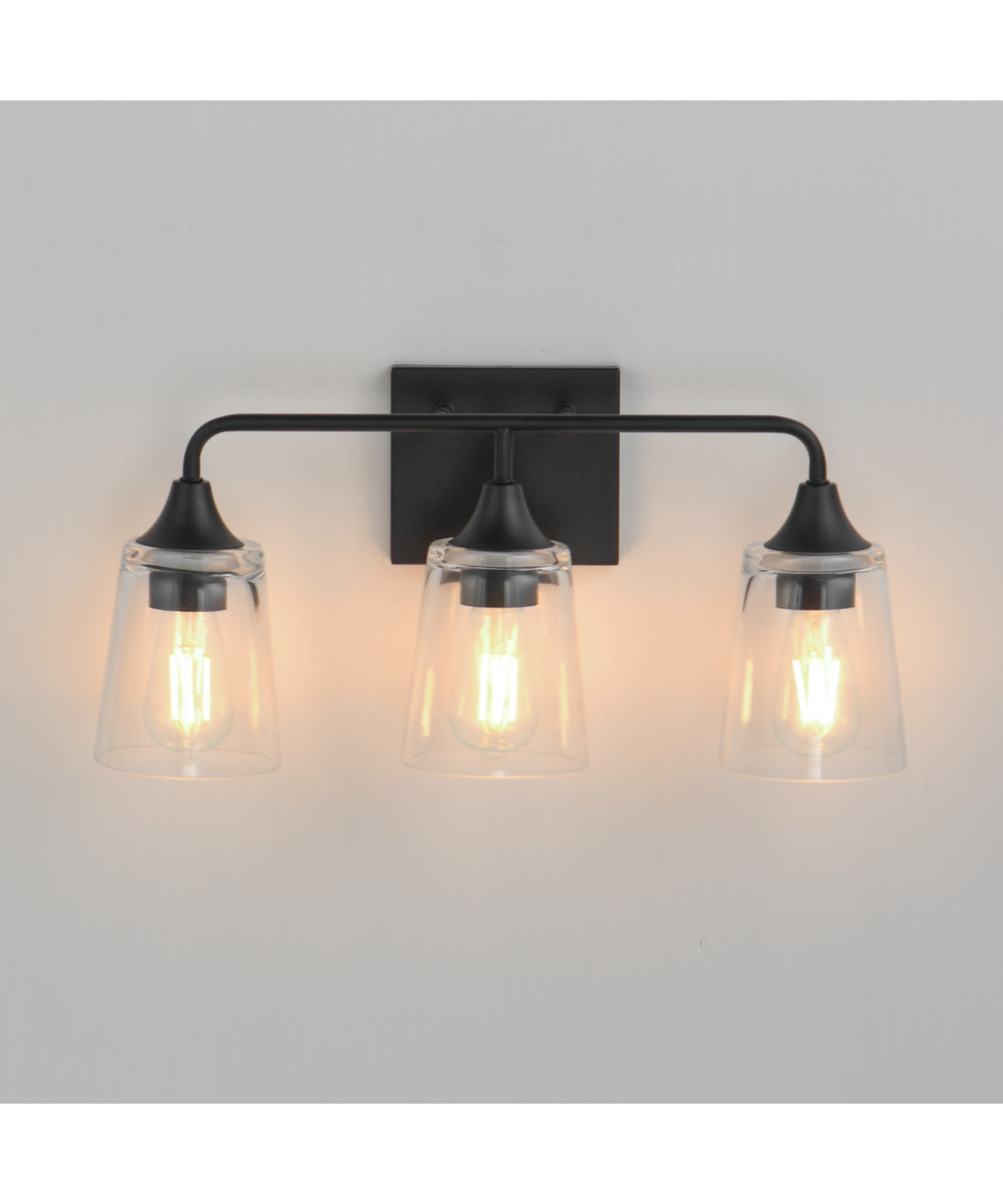 Hudson 3-Light Bath Vanity Black