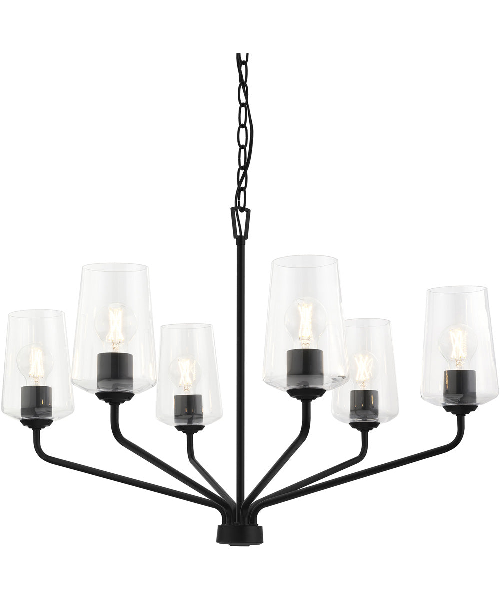 Celino 6-Light Chandelier Black