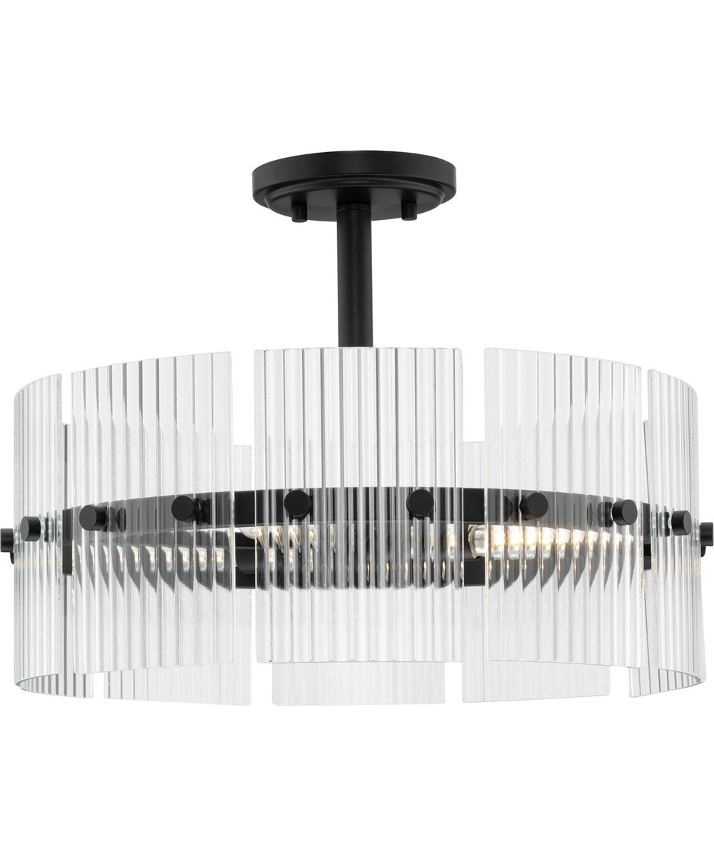 Seville 4-Light Pendant Matte Black