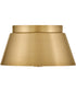 Tess 2-Light Small Flush Mount in Lacquered Brass