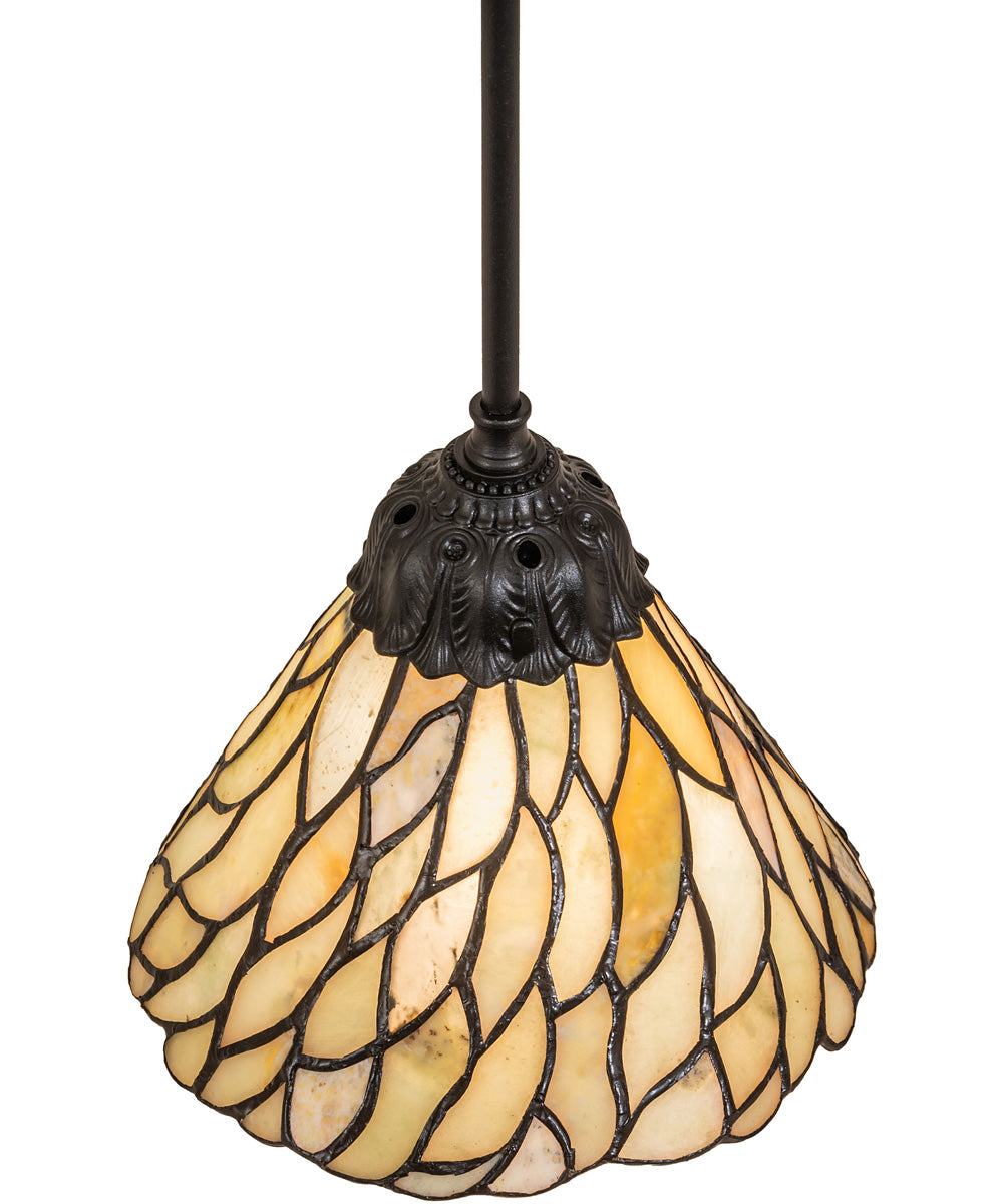 8" Wide Willow Jadestone Mini Pendant Light