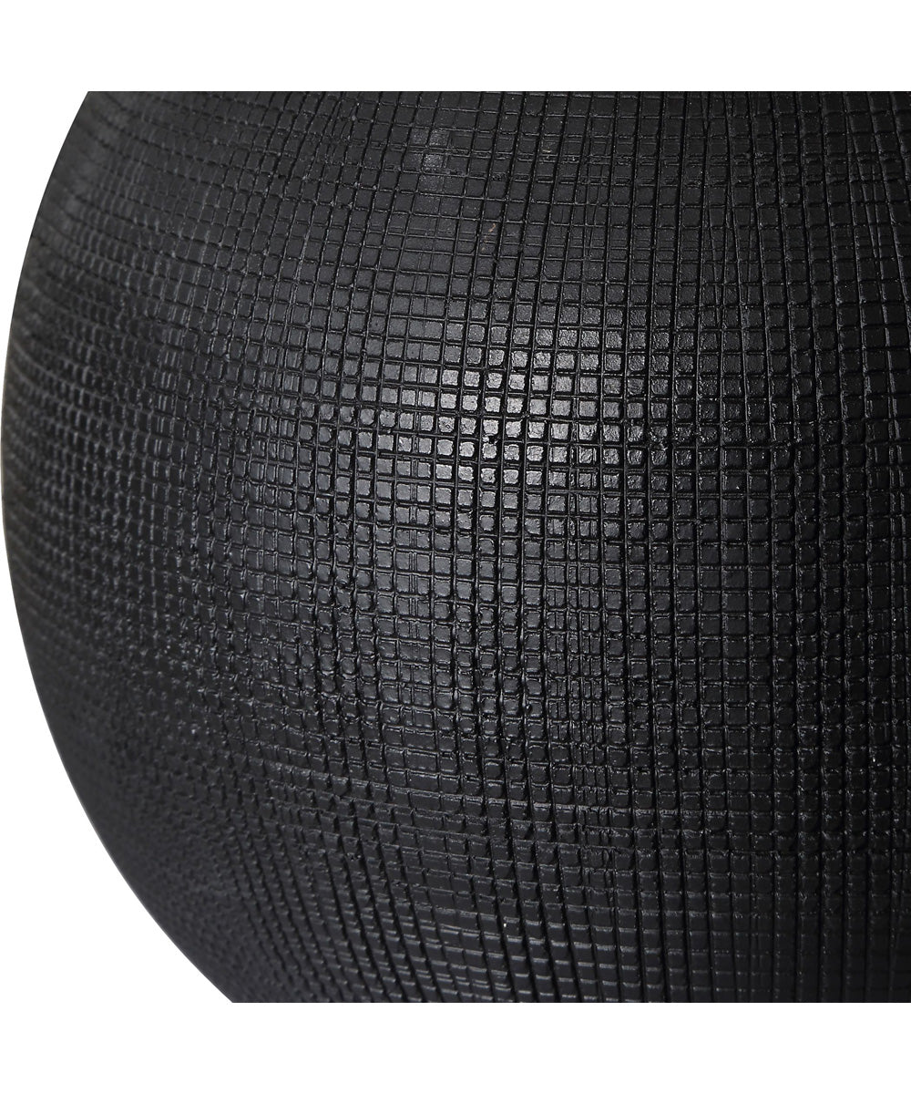 Ceramic Accent Lamp in Matte Black and White