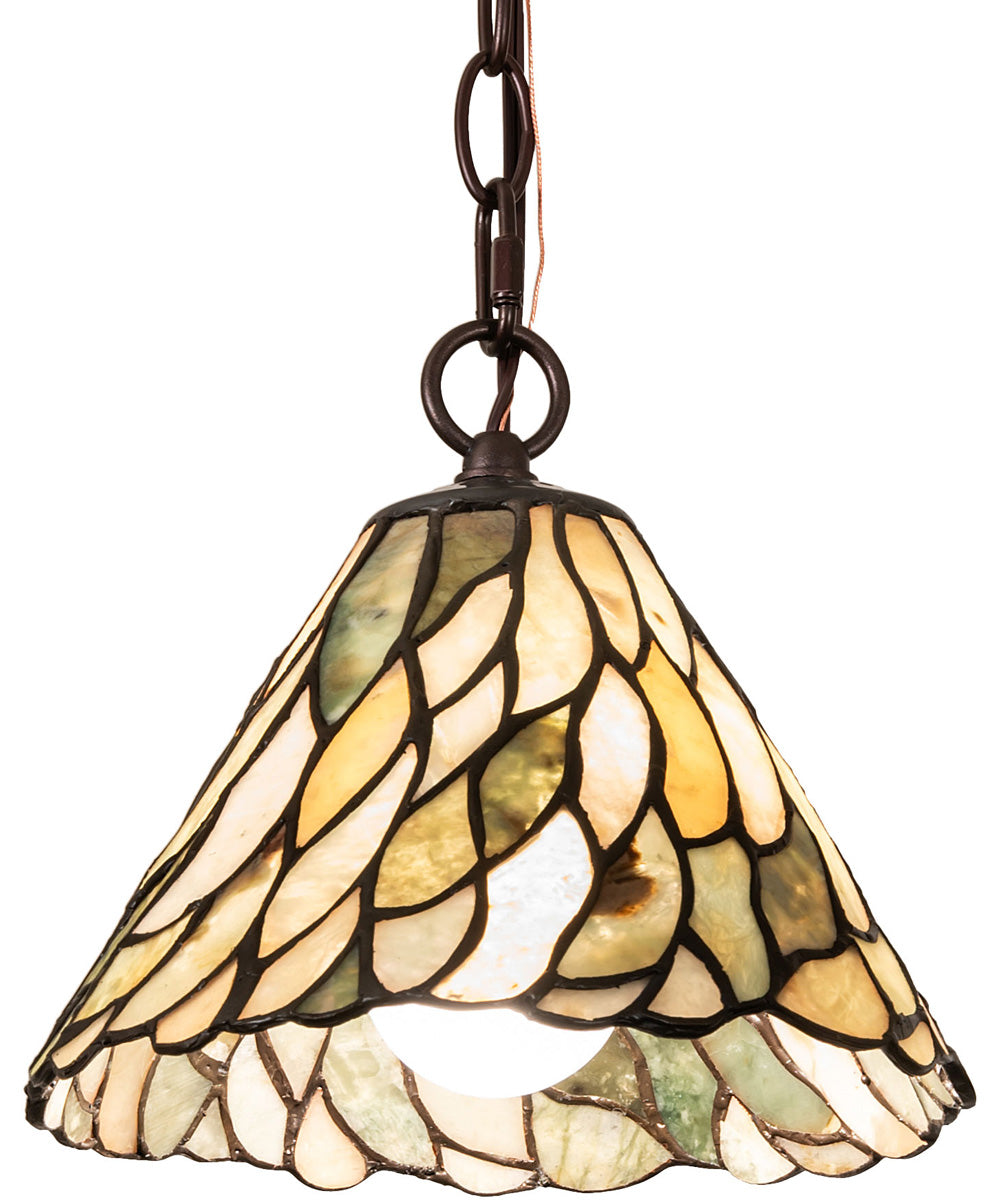 8" Wide Willow Jadestone Mini Pendant