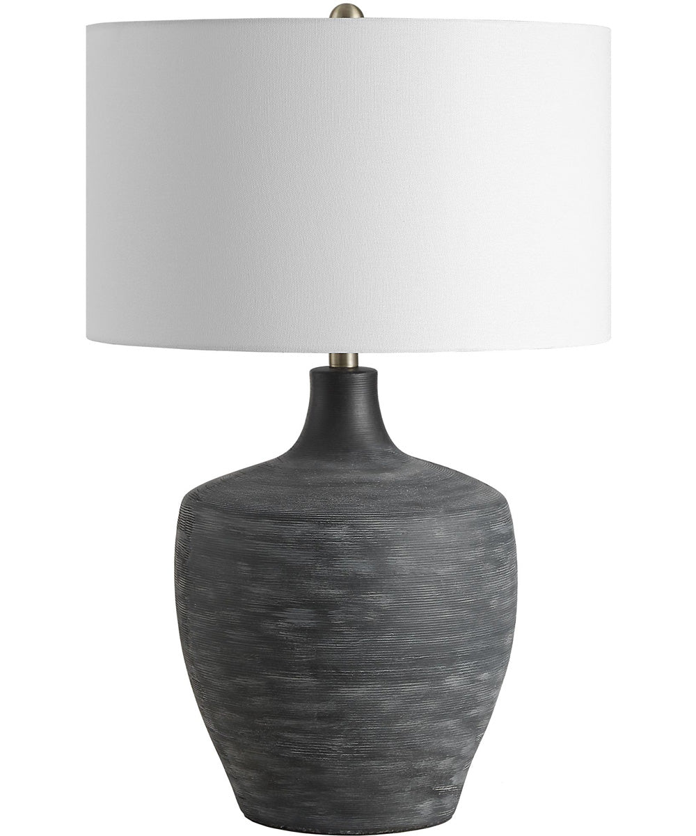 Graphite Ribbed Table Lamp